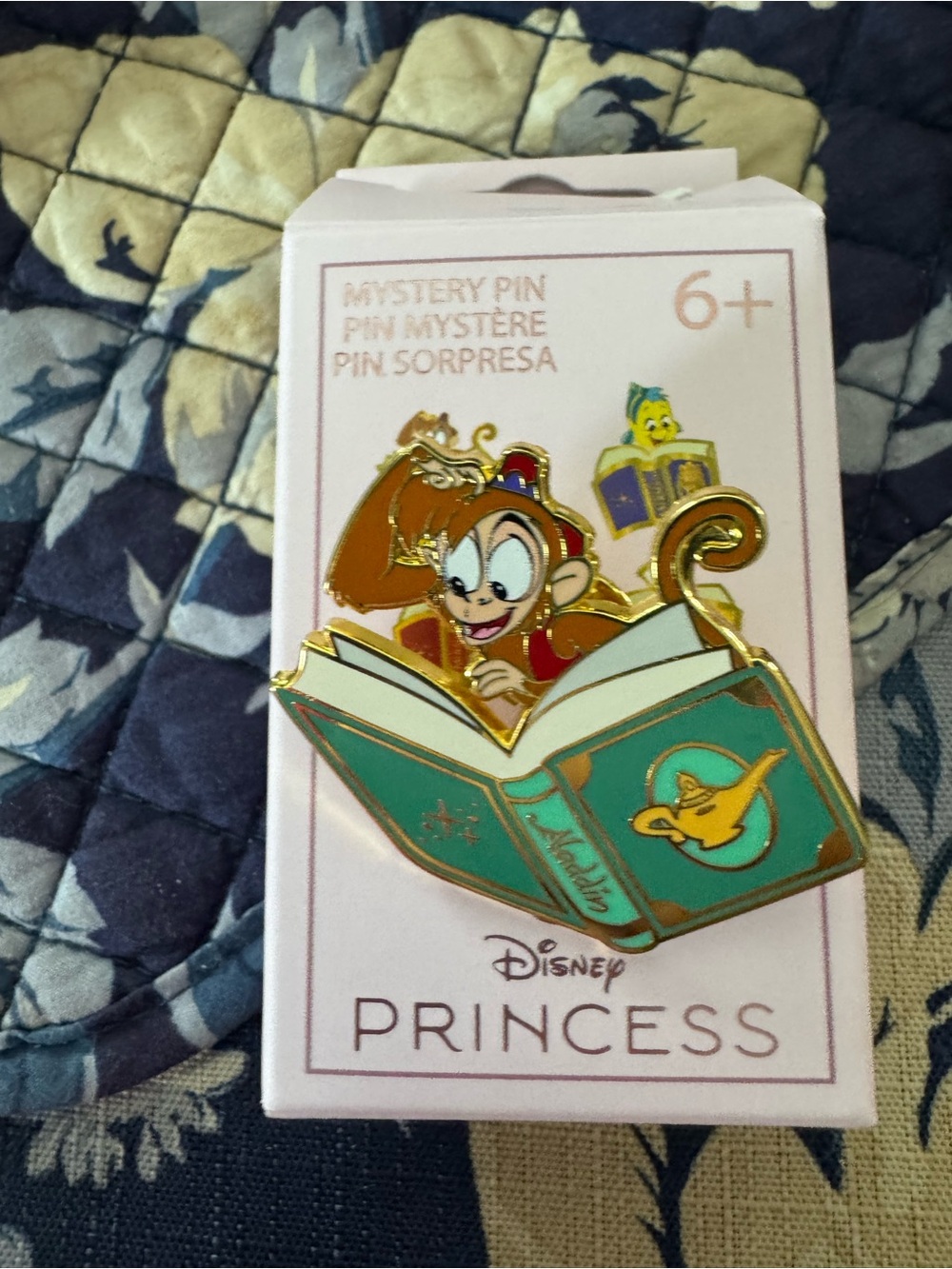 Loungefly Disney Princess Sidekicks Books Box Enamel Pin Abu Aladdin